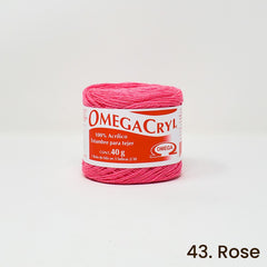 Omegacryl Yarn Omega 43. Rose 