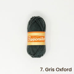 Favorito Yarn The Neon Tea Party 7. Gris Oxford 