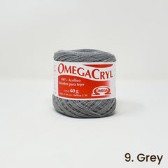 Omegacryl Yarn Omega 9. Grey 