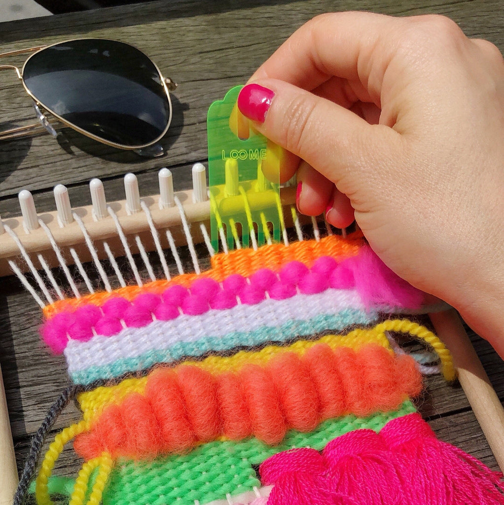 The Loome Tassel comb for weavings