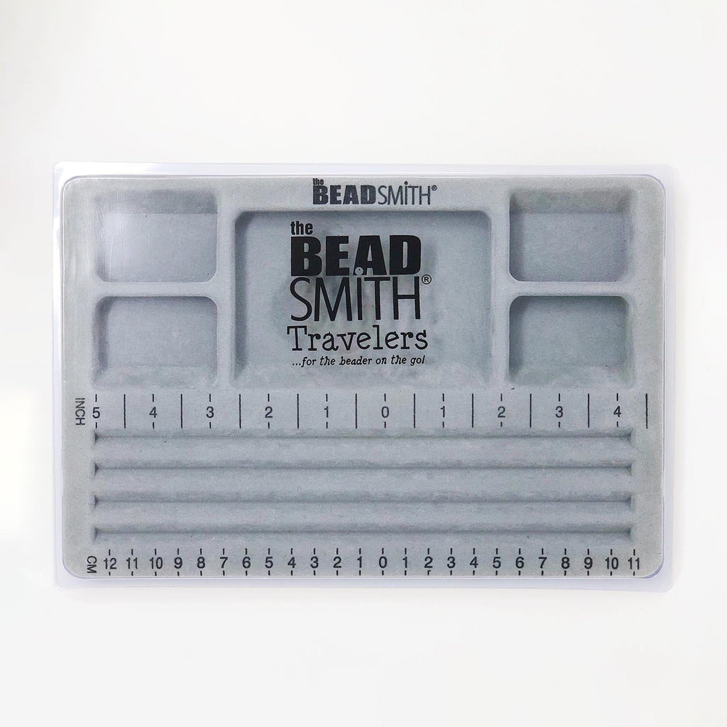 BeadSmith Mini Travelers Bead Board w/Lid, Straight Channel - 7.75
