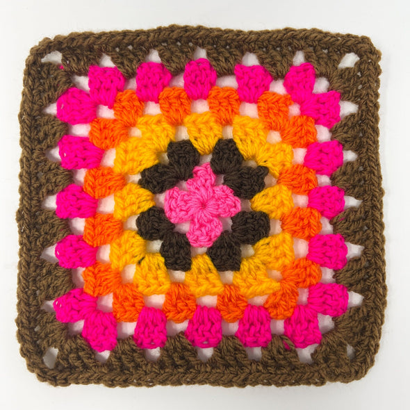 How to Block Acrylic Yarn Granny Squares - the neon tea party