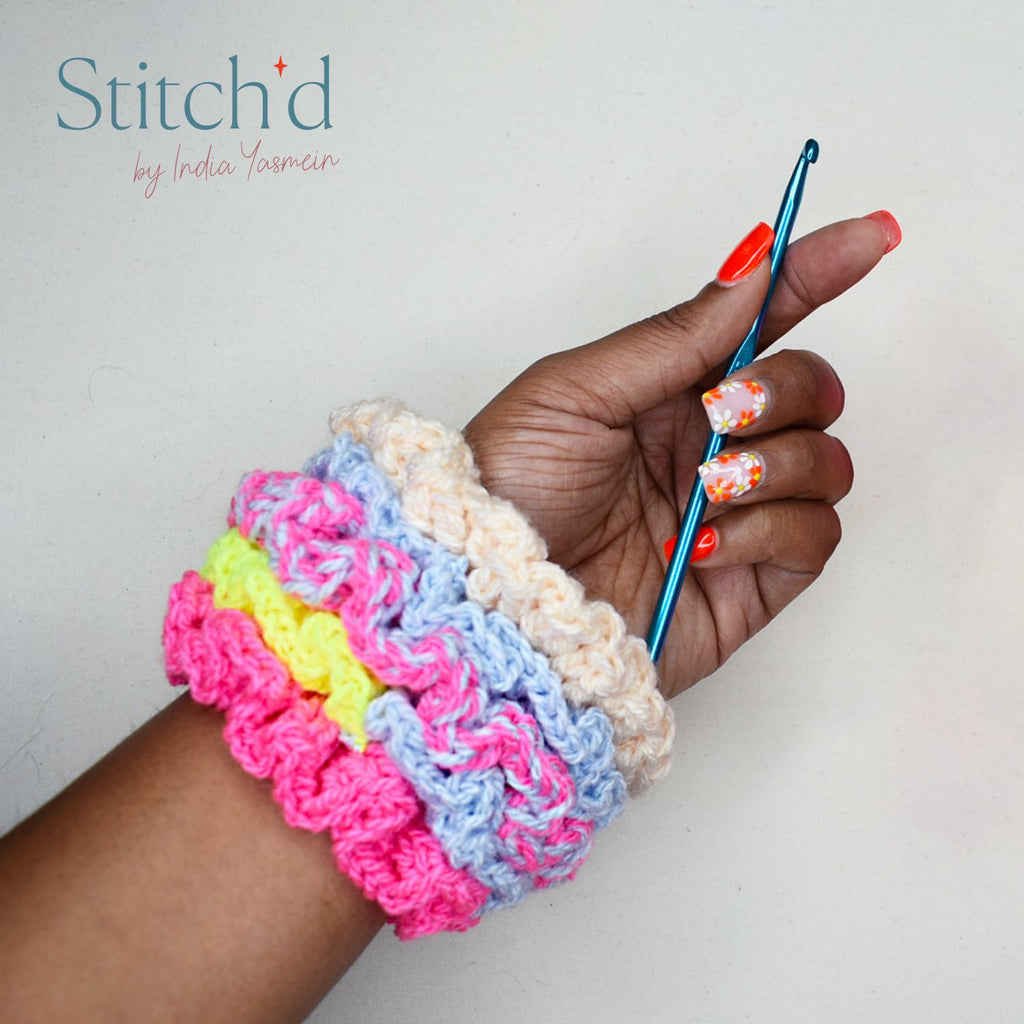 Crochet Scrunchie DIY Kit – The Neon Tea Party