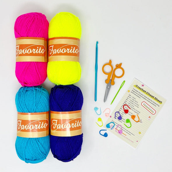 Crochet Kit - Starter The Neon Tea Party Neon 