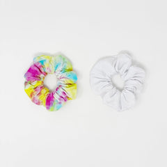 Sleepover Dyeable Bundle - Throw Pillowcase, Scrunchie & Adult Socks Dyeable The Neon Tea Party 