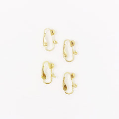 Gold-Tone Earring Clips (4 pcs) The Neon Tea Party 