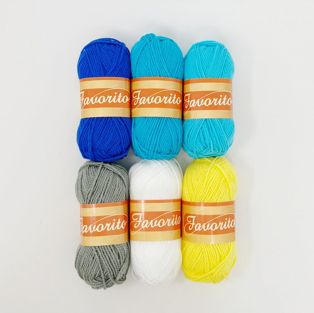 Favorito Yarn Bundle - Classic Hanukkah Yarn The Neon Tea Party 