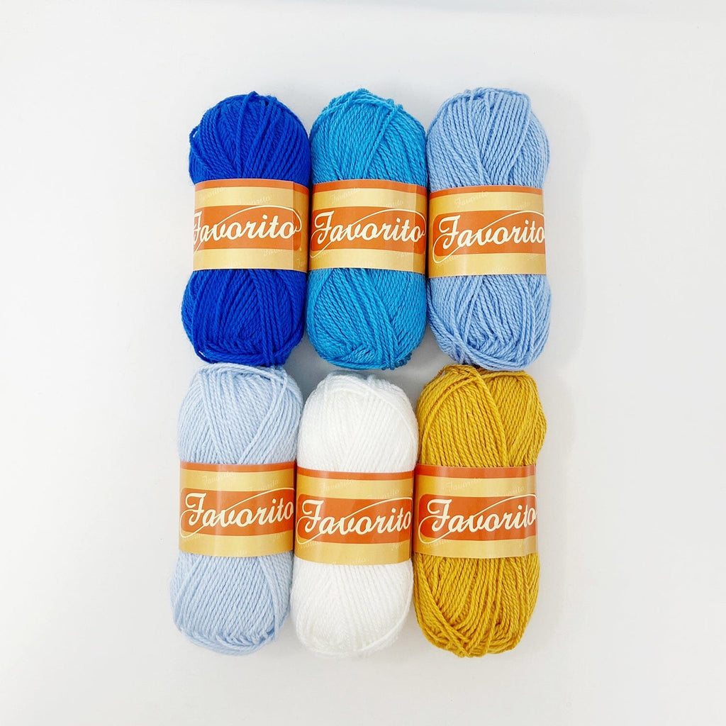 Favorito Yarn Bundle - Cozy Hanukkah Yarn The Neon Tea Party 