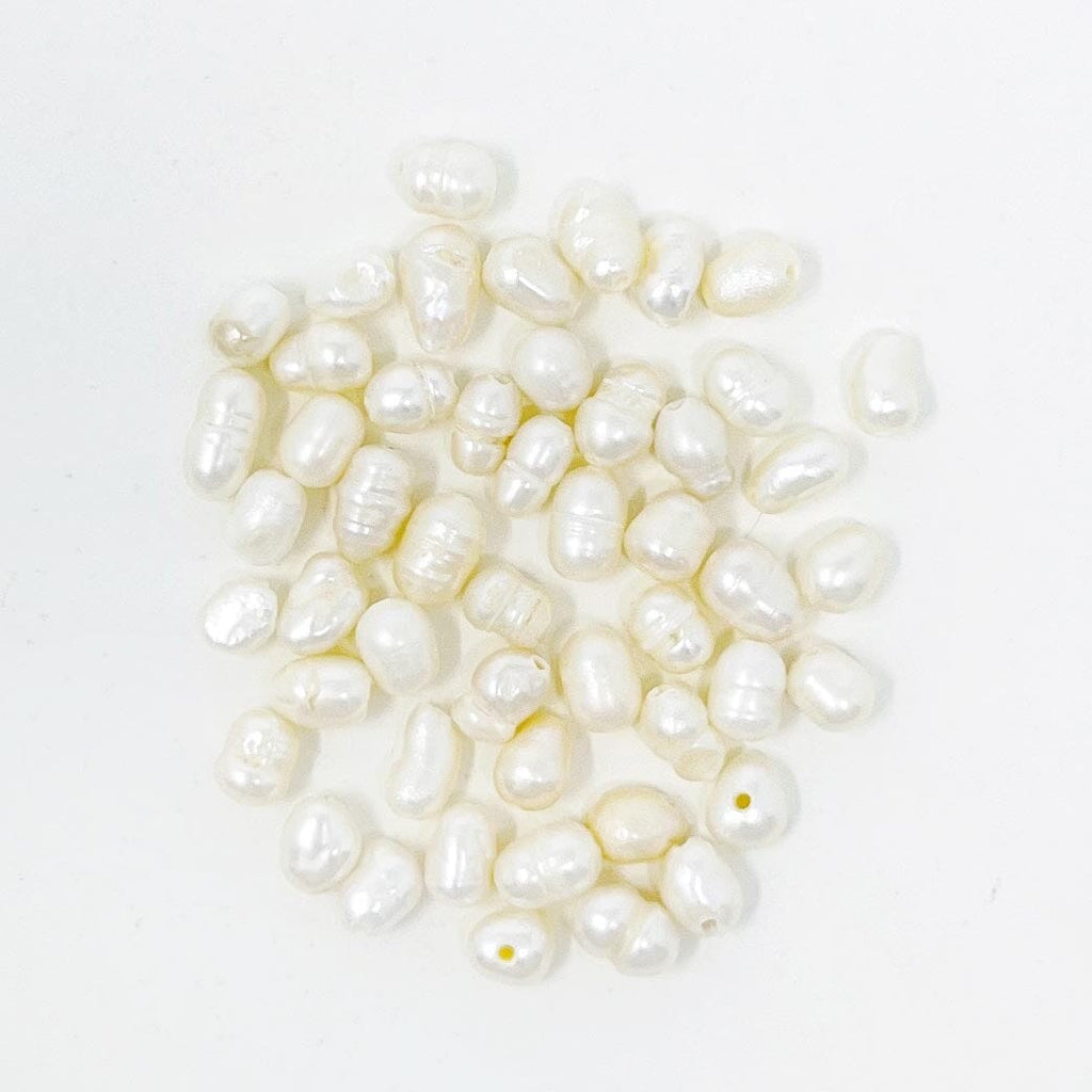 Freshwater Pearl Beads - Rice Shaped Beads The Neon Tea Party 