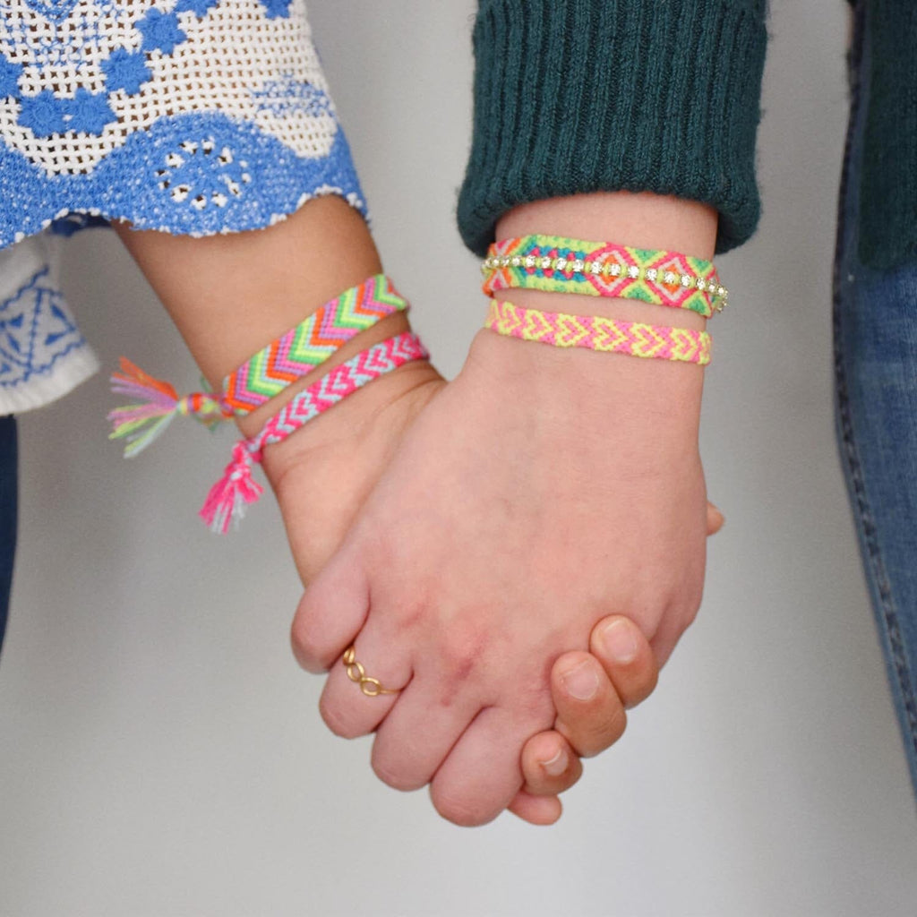 Friendship Bracelet holding hands square social