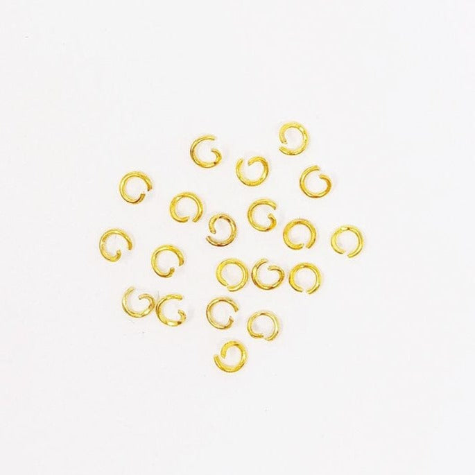 Gold-Tone Jump Rings (20 pcs) The Neon Tea Party 