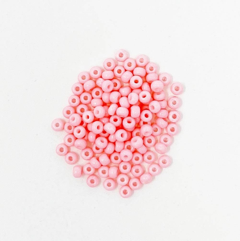 Opaque Seed Beads, Size 8/0 Beads The Neon Tea Party Light Pink 