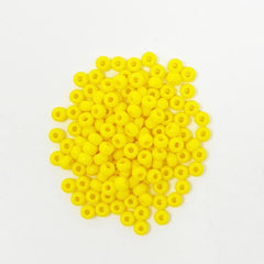 Opaque Seed Beads, Size 8/0 Beads The Neon Tea Party Yellow 