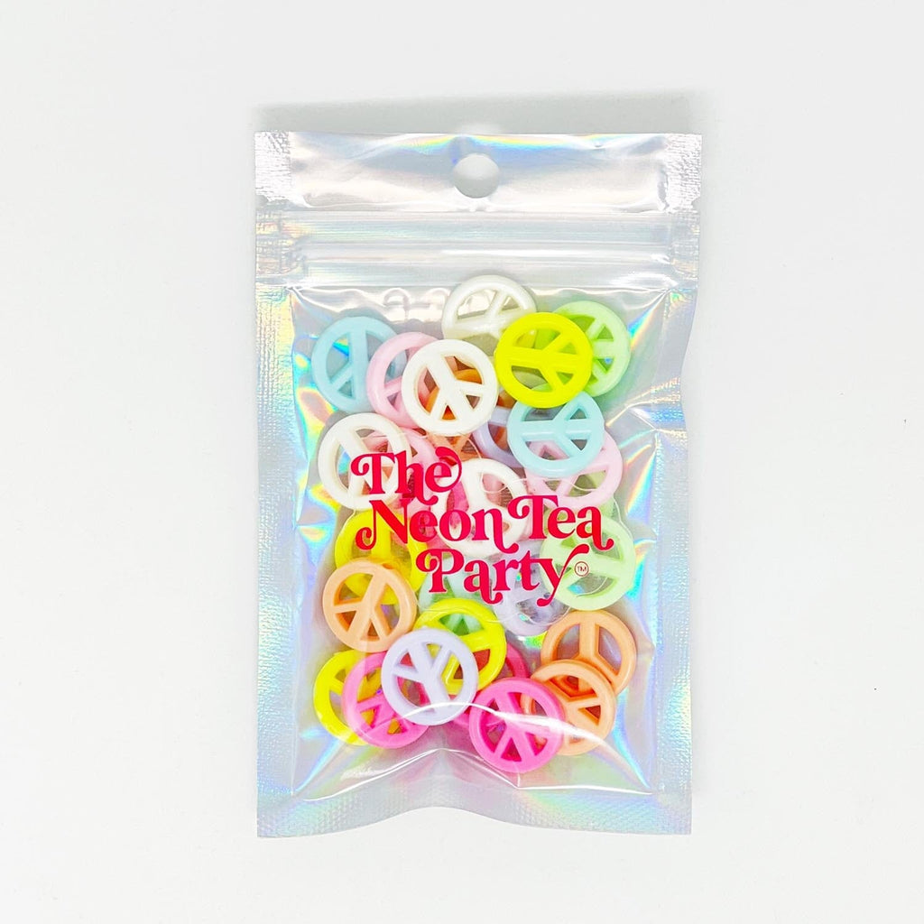 Pastel Peace Sign Beads Beads The Neon Tea Party 
