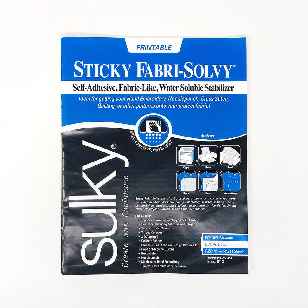 Printable, Water-Soluble Sulky Fabri-Solvy