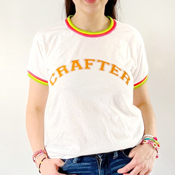 TNTP Crafter Ringer Tee The Neon Tea Party 