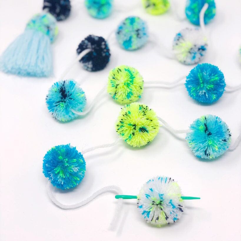Pom Pom & Tassel DIY Kit - Hanukkah Art & Craft Kits The Neon Tea Party 