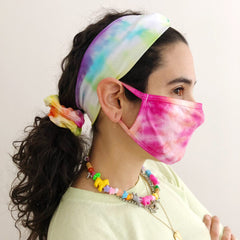 Dyeable Cotton Hair Scrunchie Dyeable The Neon Tea Party 