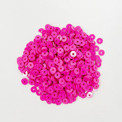 Vinyl Record Heishi Disc Beads, 4mm Beads The Neon Tea Party Pink 