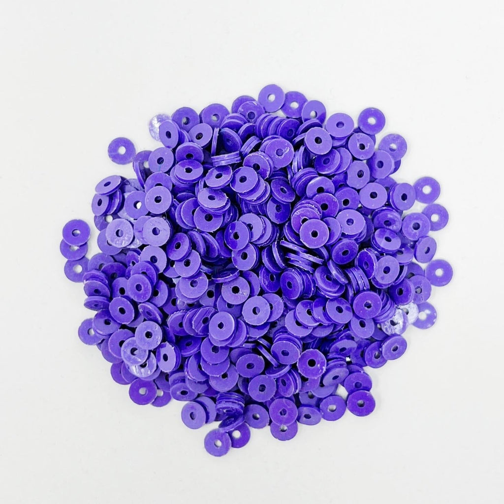 Vinyl Record Heishi Disc Beads, 4mm Beads The Neon Tea Party Purple 