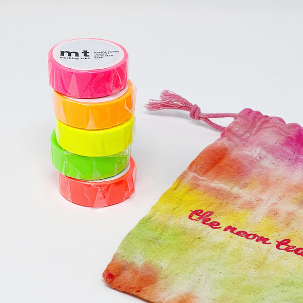 Neon Washi Tape Bundle Arts & Crafts MT Masking Tape 