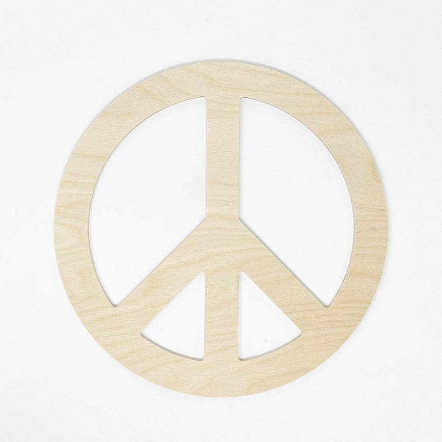 Wooden Peace Sign – The Neon Tea Party