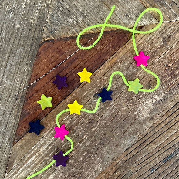 Wooden Star Beads The Neon Tea Party 